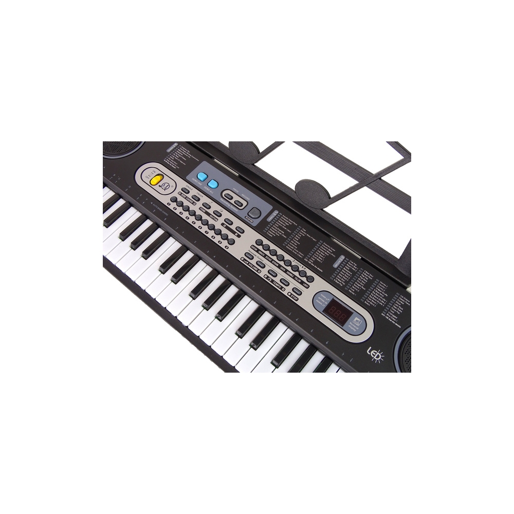 Keyboard z Mikrofonem Instrument Muzyczny Czarny
