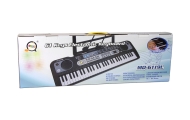Keyboard z Mikrofonem Instrument Muzyczny Czarny