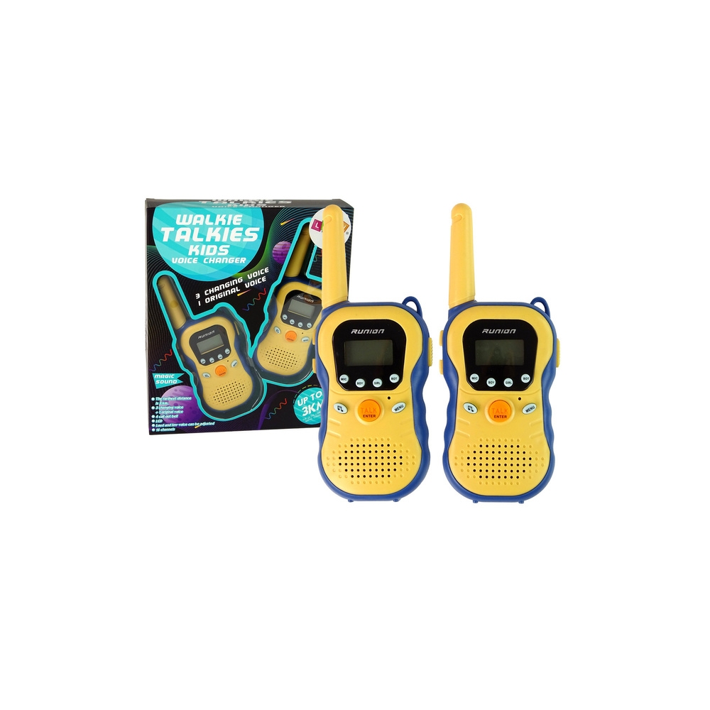 Vaikiškų racijų rinkinys Walkie Talkies 2 vnt, mėlyna-Žaislai, Profesijos, buities žaislai, Profesiniai žaislai-e-vaikas