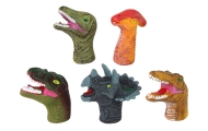 Finger Puppets Dinosaurs Colorful 5 Pieces