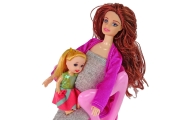 Pregnant Baby Doll Long Hair Accessories