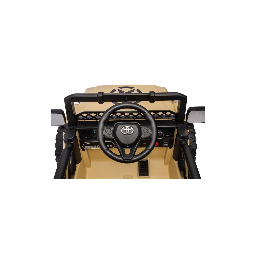 Elektromobilis Toyota FJ 4x4, Khaki-Elektromobiliai vaikams, Visureigiai-e-vaikas