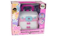 Beauty Kit in Suitcase Pink White