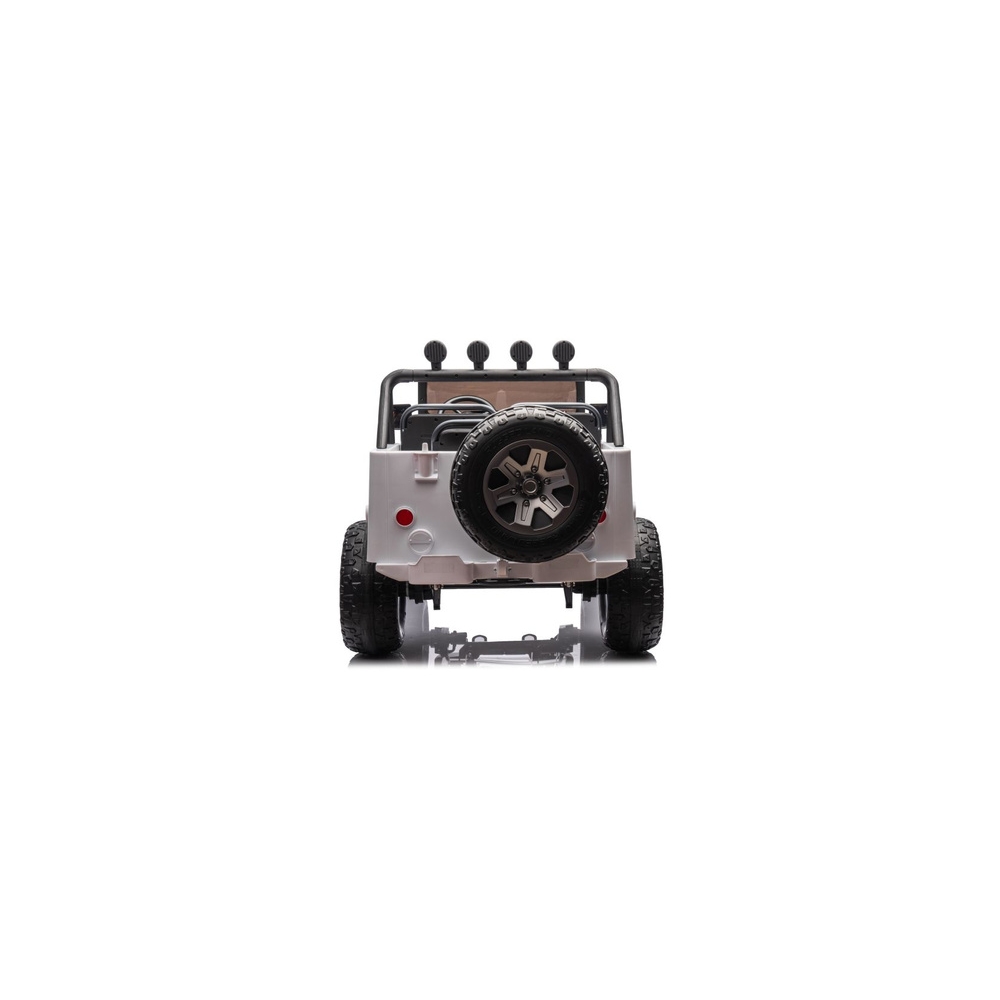 Elektromobilis JH-102 4x4, White-Elektromobiliai vaikams, Visureigiai-e-vaikas