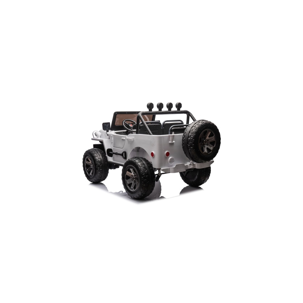Elektromobilis JH-102 4x4, White-Elektromobiliai vaikams, Visureigiai-e-vaikas