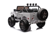 Elektromobilis JH-102 4x4, White-Elektromobiliai vaikams, Visureigiai-e-vaikas