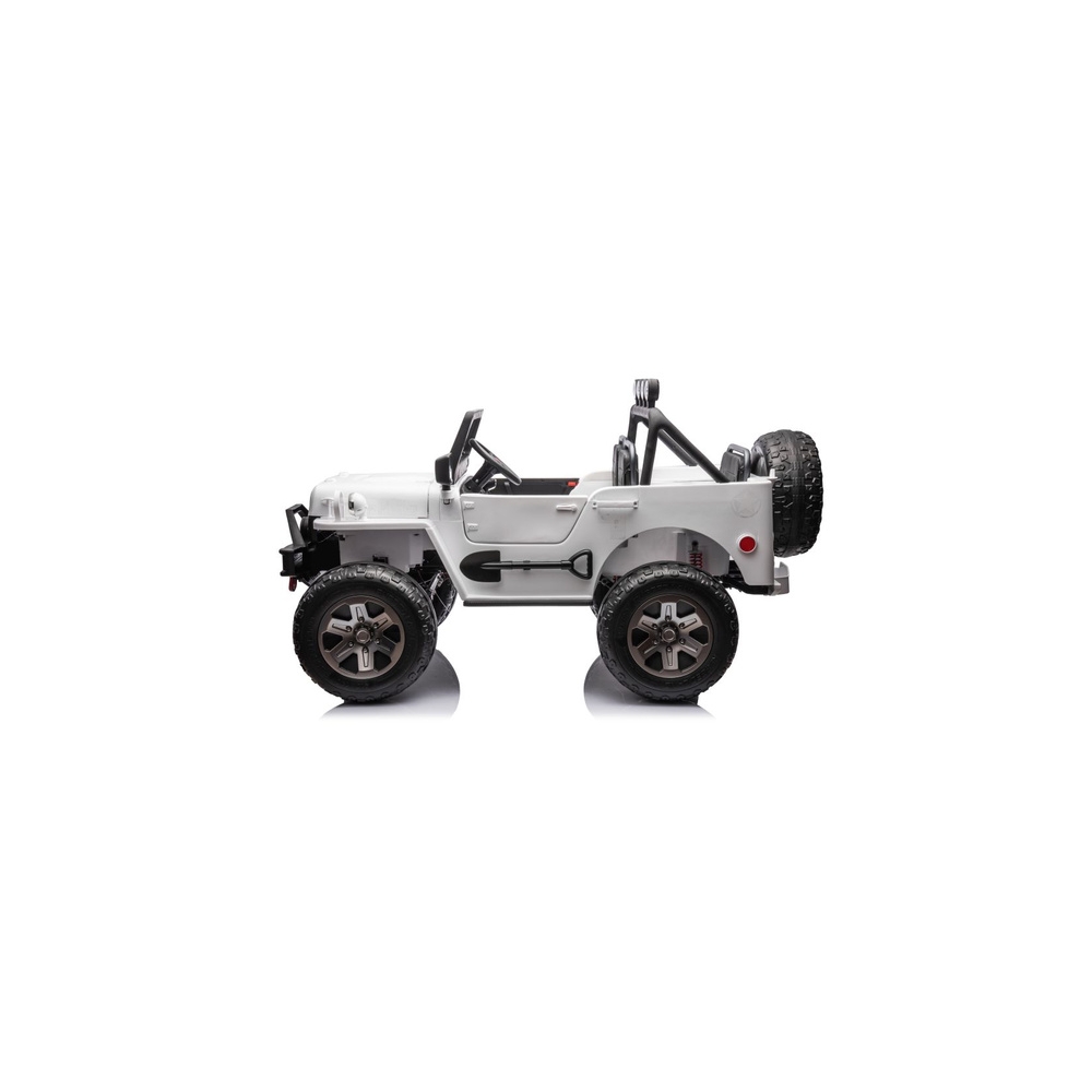 Elektromobilis JH-102 4x4, White-Elektromobiliai vaikams, Visureigiai-e-vaikas