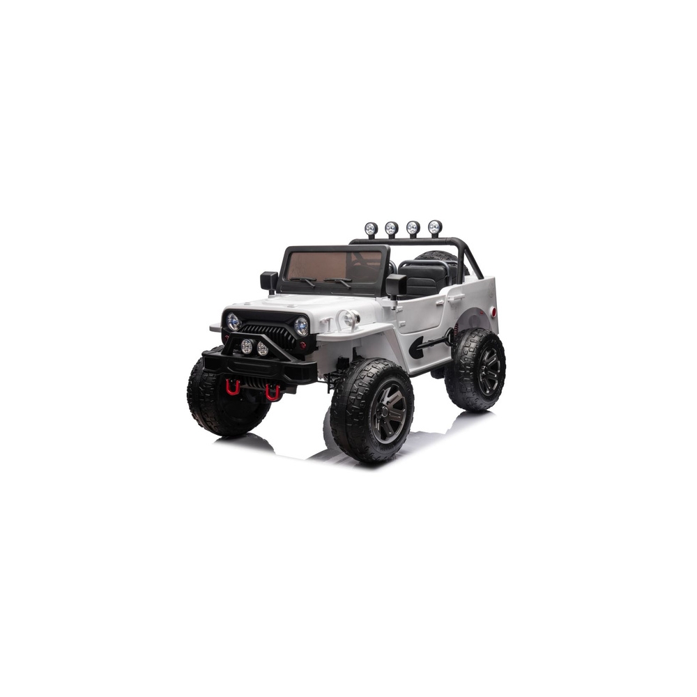 Elektromobilis JH-102 4x4, White-Elektromobiliai vaikams, Visureigiai-e-vaikas