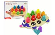 Wooden Educational Hedgehog 10 Colorful Pawns
