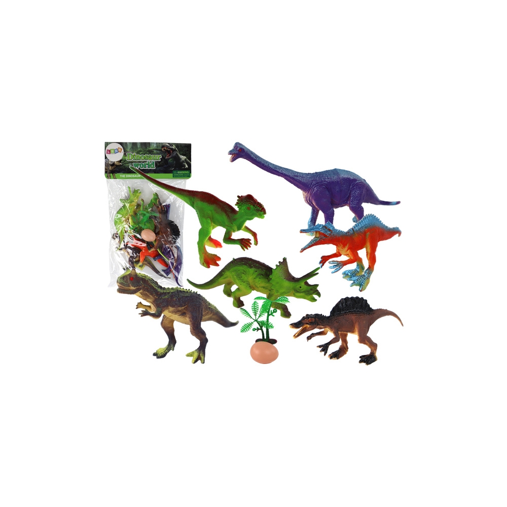 Set of 6 Dinosaur Figures and Accessories