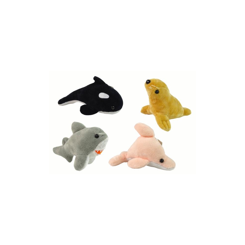 Mini pliušiniai jūrų gyvūnai 4 modeliai, 1 vnt