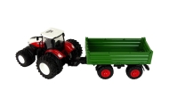 Traktor Zdalnie Sterowany z Przyczepą 1:24 Czerwony Zielony