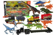 Transporto priemonių rinkinys Didelis sraigtasparnis Dinozaurai 8 vnt.