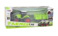 Remote Controlled RC Tractor With Trailer 1:16 Green