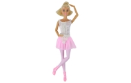 Vaikiška lėlė Anlily Balerina Dancer Statuette Bun Pink Dress