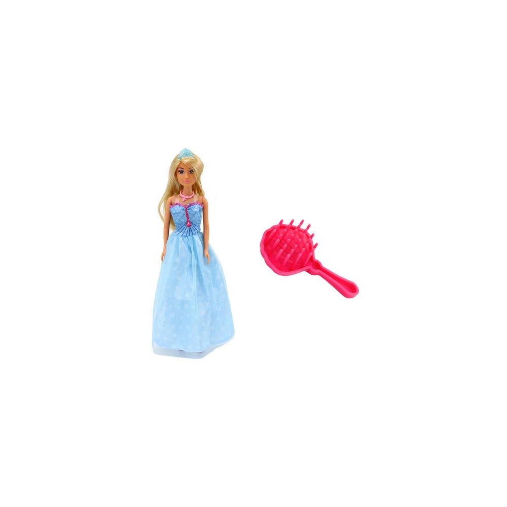Anlily Mermaid Princess Blue Dress Brush Doll