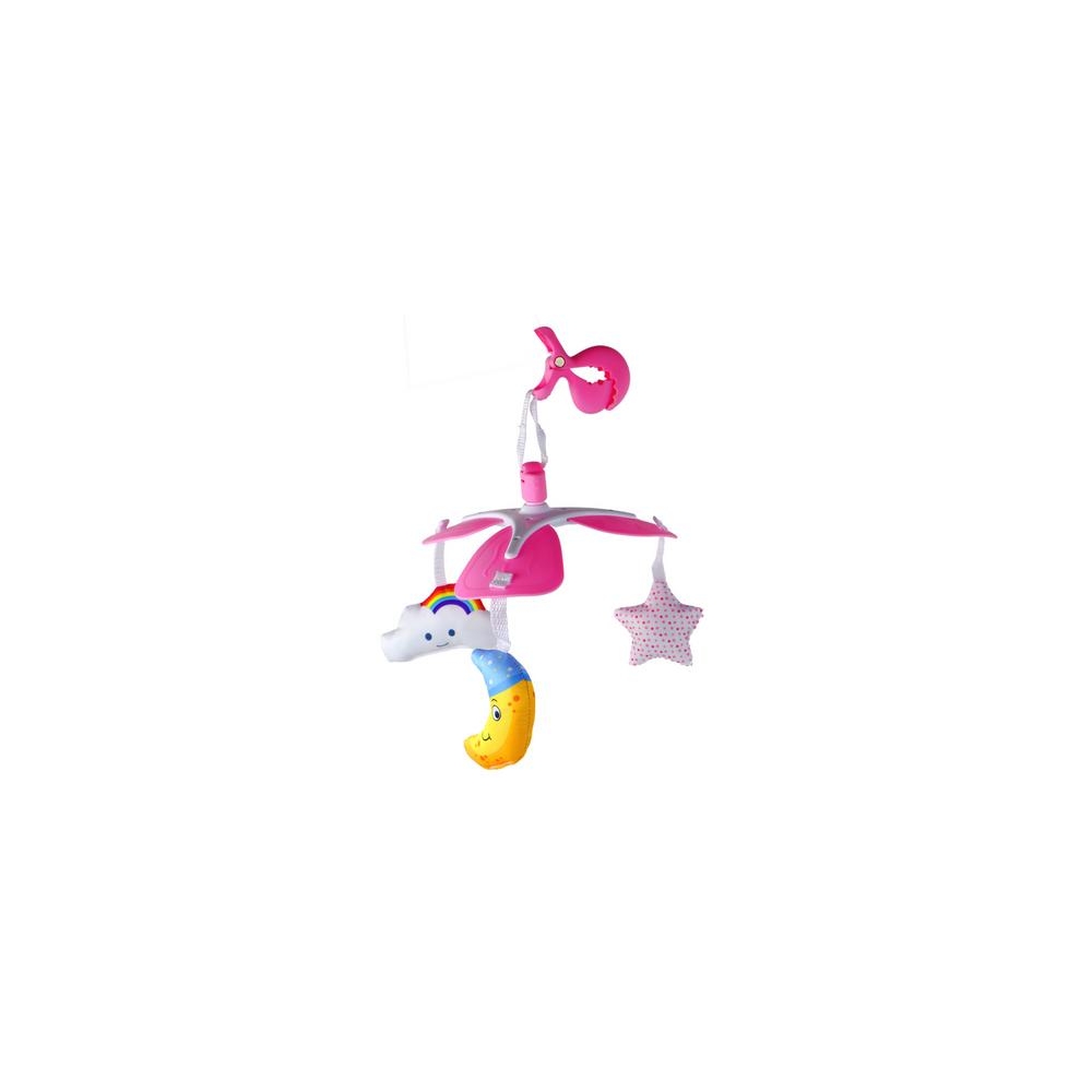 Kūdikių lovelės karuselė Sky Clip Pink-Miegui, Migdukai ir karuselės, Karuselės-e-vaikas