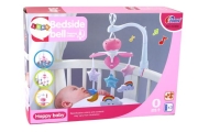 Vaikiškos lovytės karuselė Carousel Baby Sound Sky Pink-Miegui, Migdukai ir karuselės, Karuselės-e-vaikas