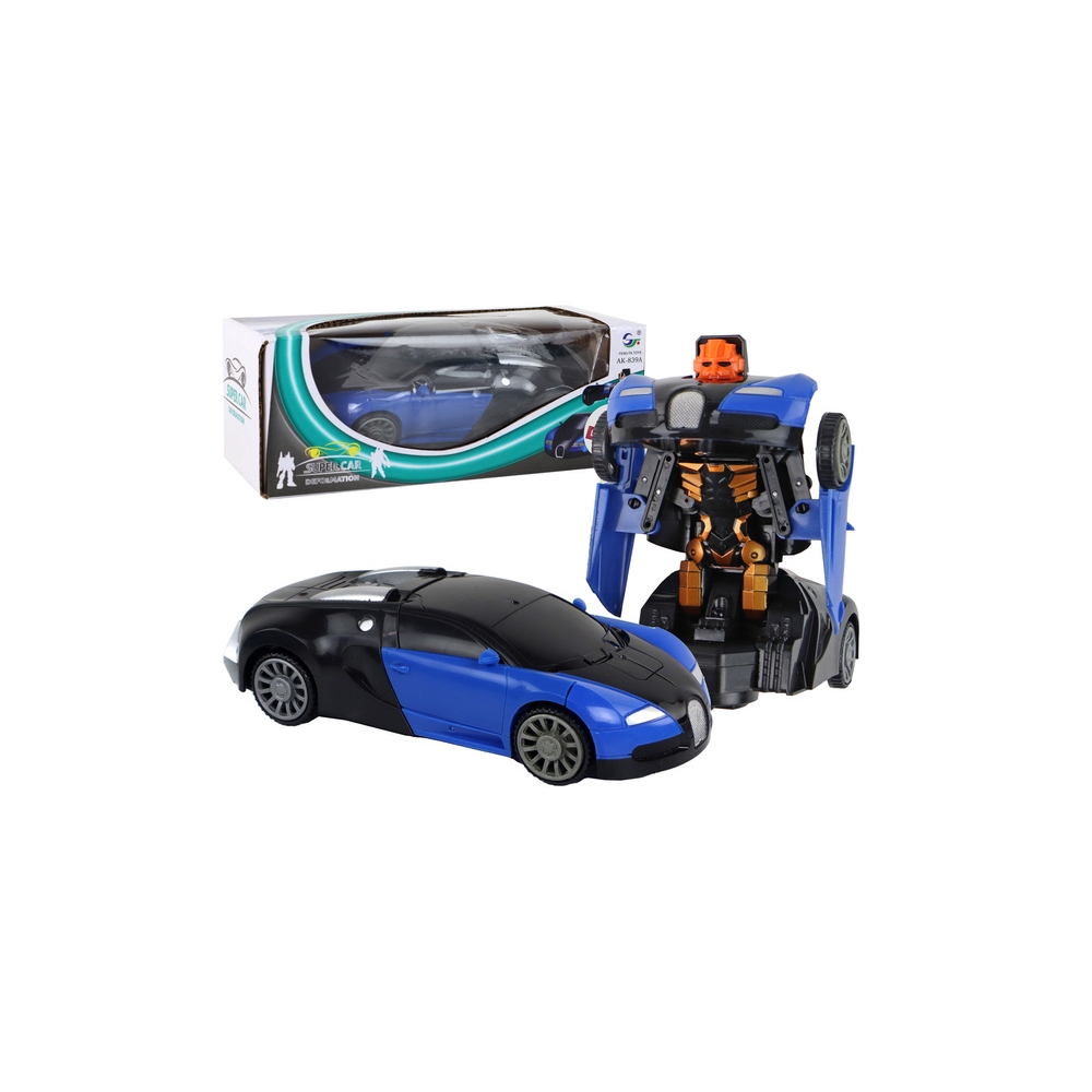 Bugatti 2-in-1 robotas automobilis Mėlynos šviesos efektai