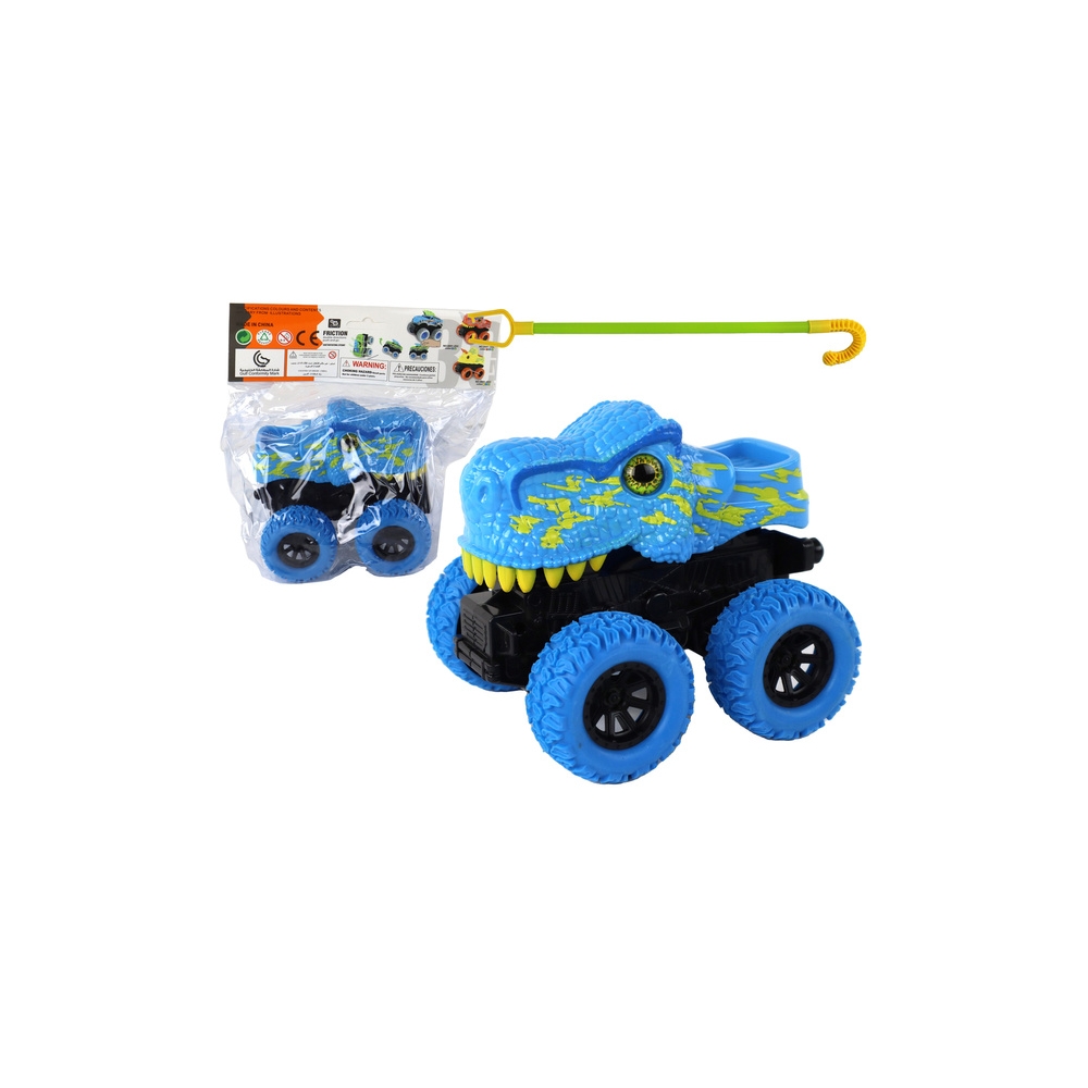 Visureigis Tyrannosaurus Rex Push Vehicle Guminiai ratai Mėlynas