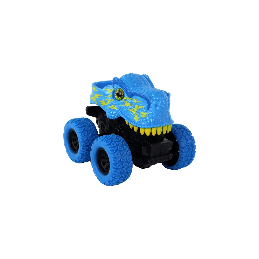 Visureigis Tyrannosaurus Rex Push Vehicle Guminiai ratai Mėlynas