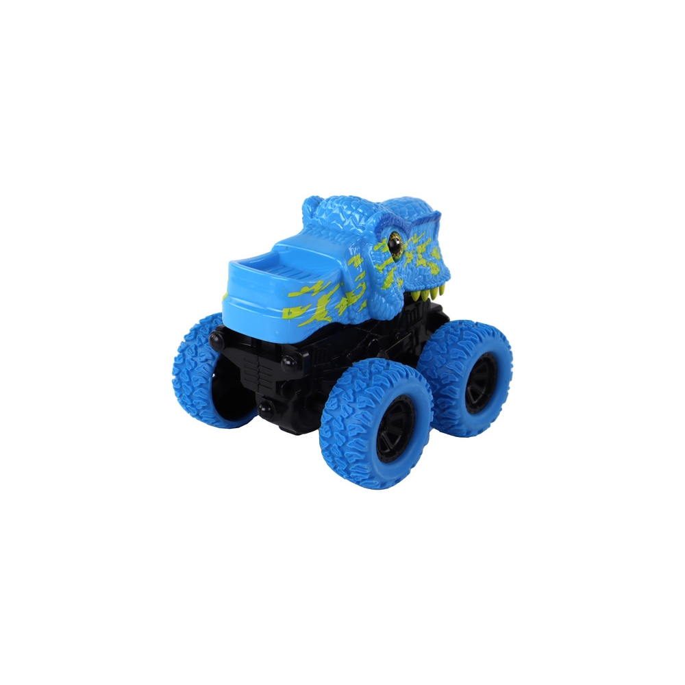 Visureigis Tyrannosaurus Rex Push Vehicle Guminiai ratai Mėlynas