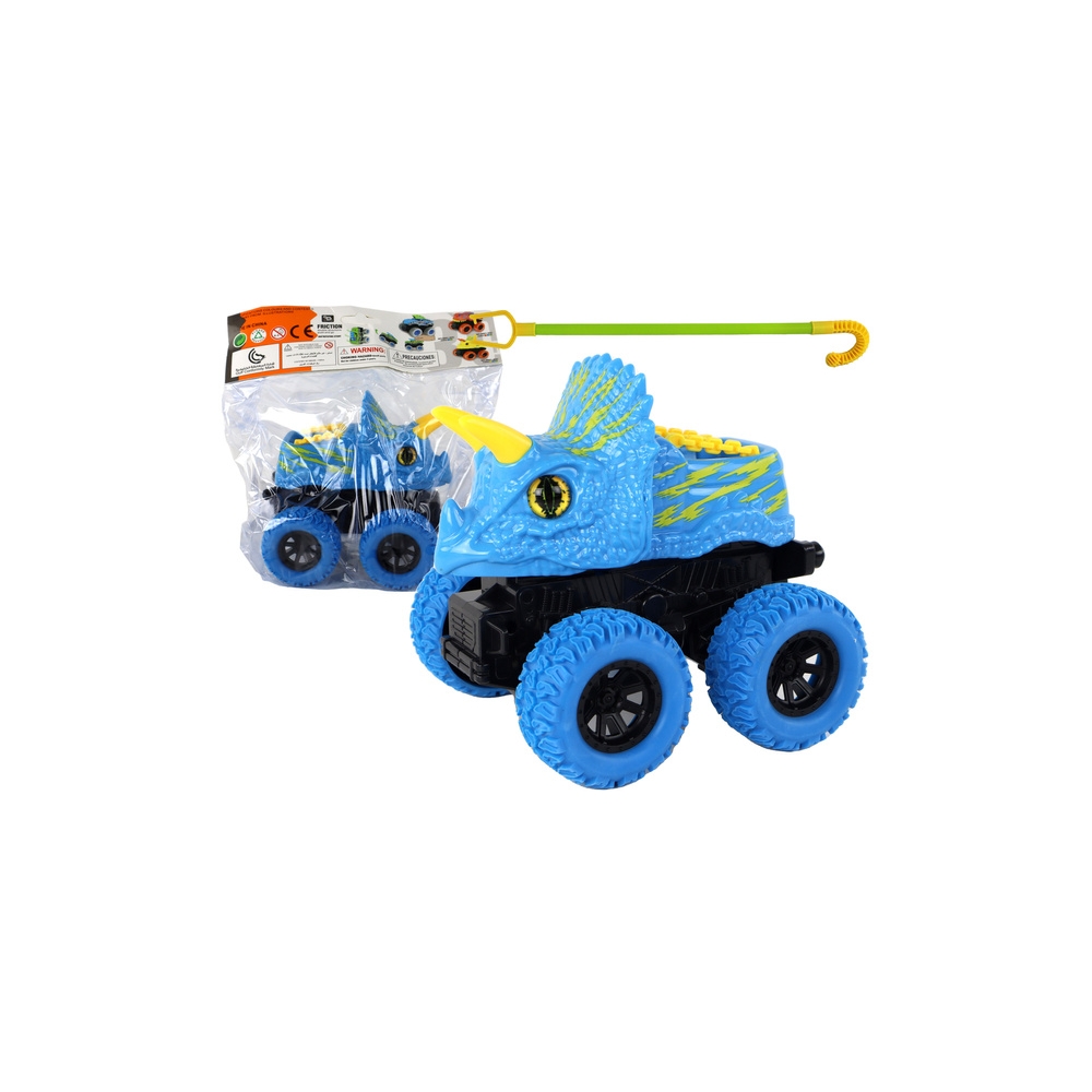 Visureigis Push Triceratops Guminiai ratai Mėlynas