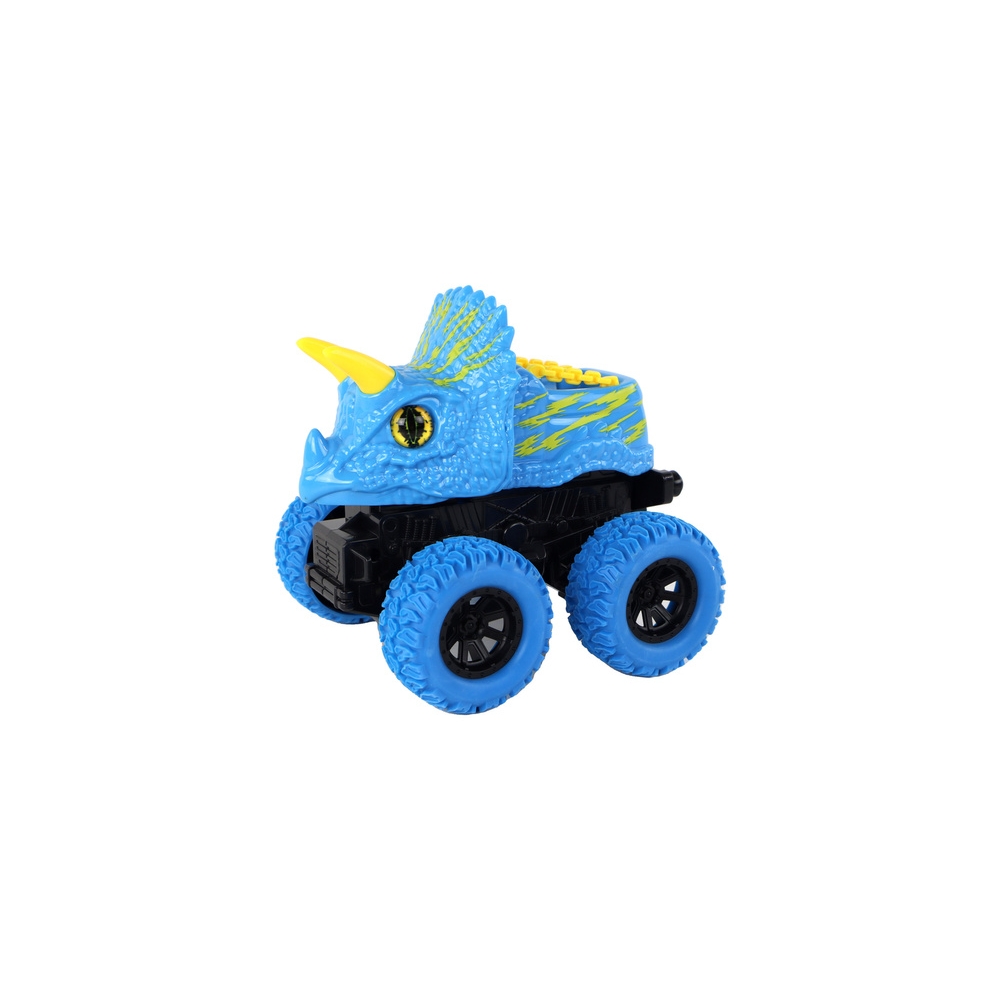 Visureigis Push Triceratops Guminiai ratai Mėlynas