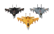 Airplane Model With Friction Drive, Gray, Black or Yellow