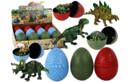 Dinozauro kiaušinio figūrėlė 3 spalvos 9cm