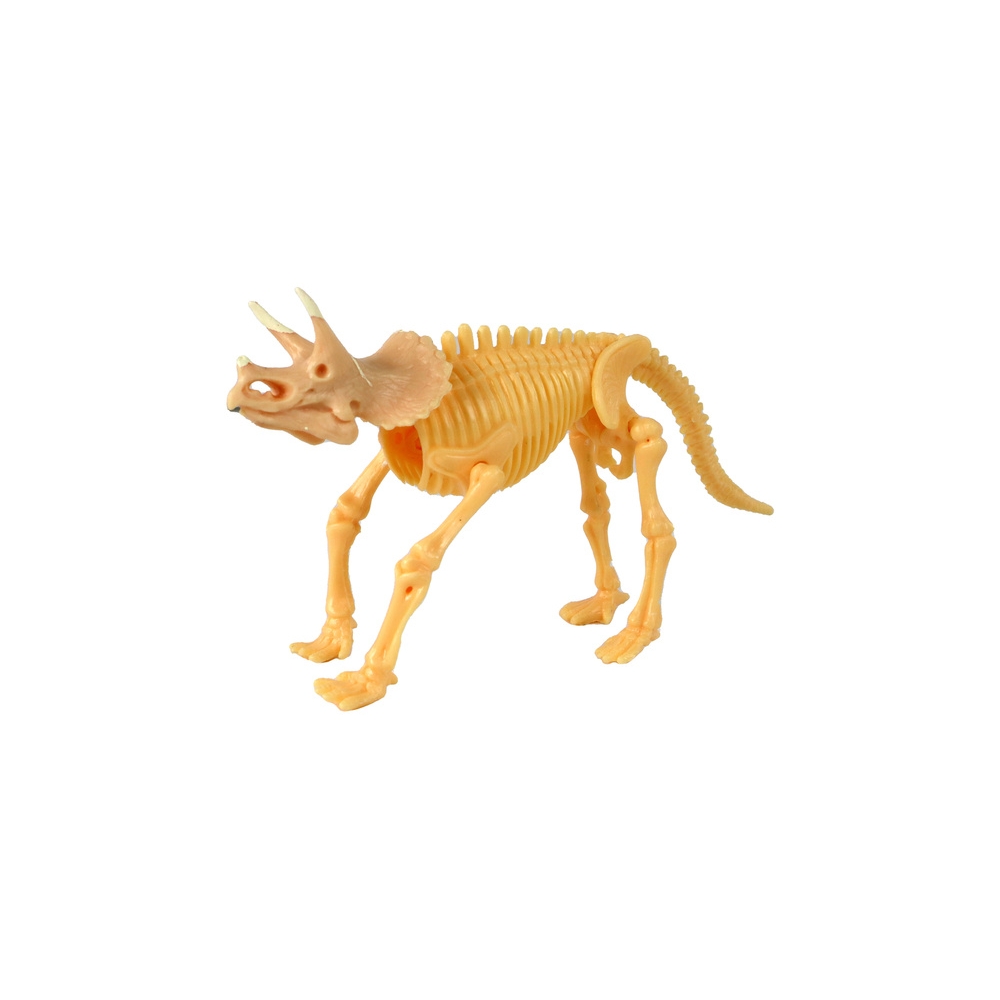 Atverčiama dinozauro kiaušinio figūrėlė Geltona 4 spalvos 9 cm