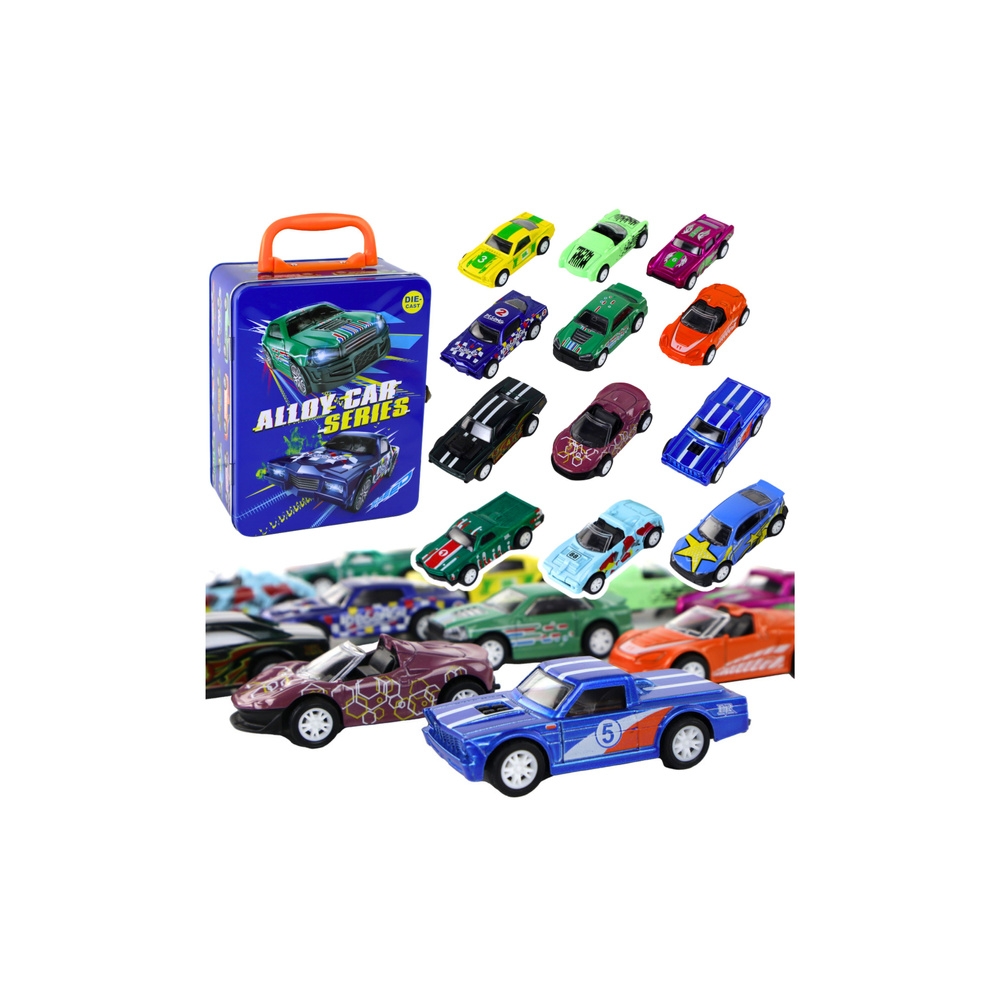 Automobilių rinkinys 12 ELE Metal 1:64