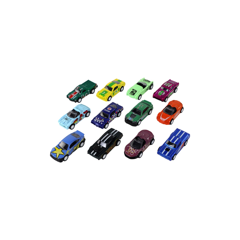 Automobilių rinkinys 12 ELE Metal 1:64
