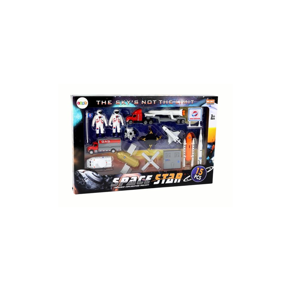 Space Truck raketos figūrėlių rinkinys 15 El.