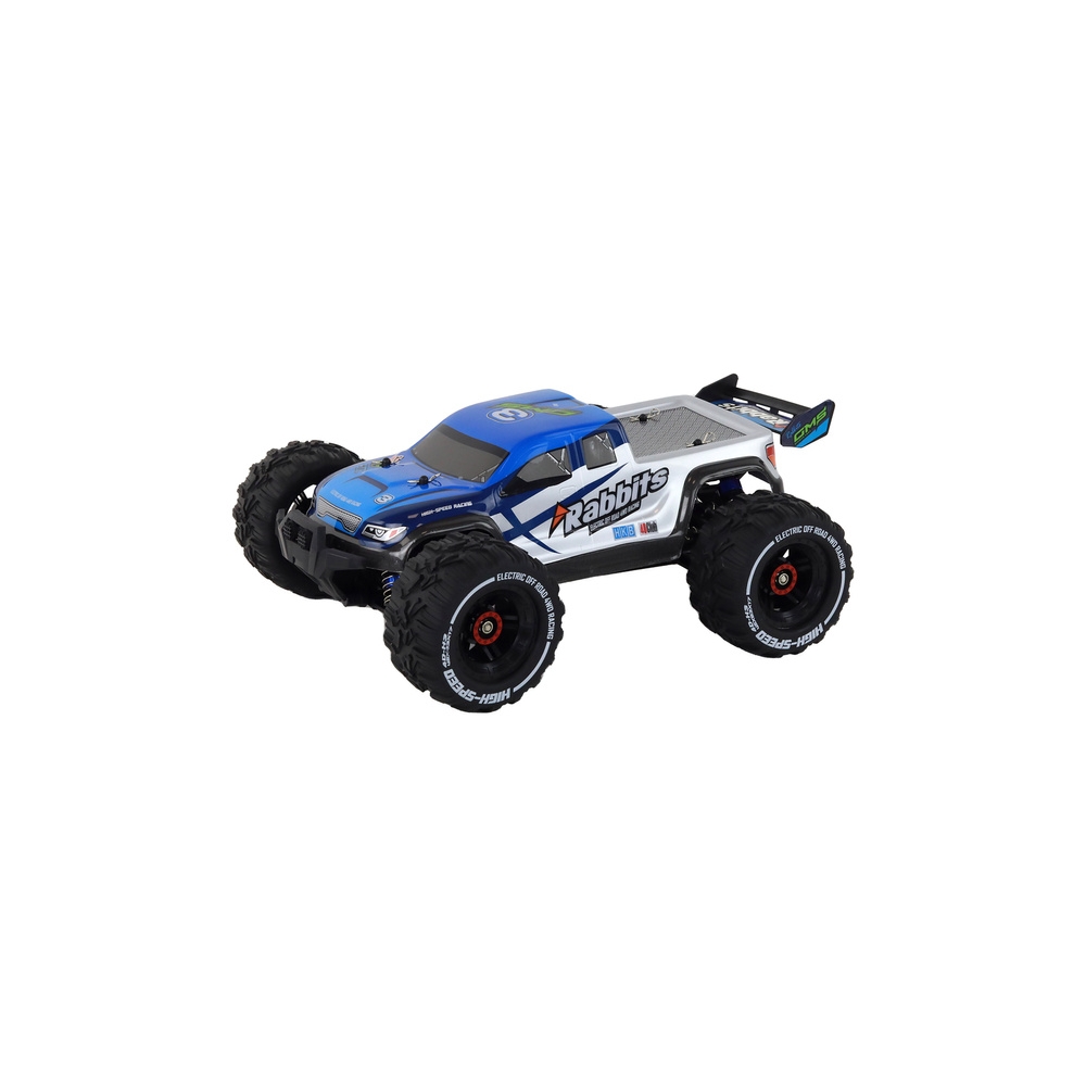 Nuotoliniu būdu valdomas RC automobilis Rabbits 4 ratų pavara 2.4G, mėlynas