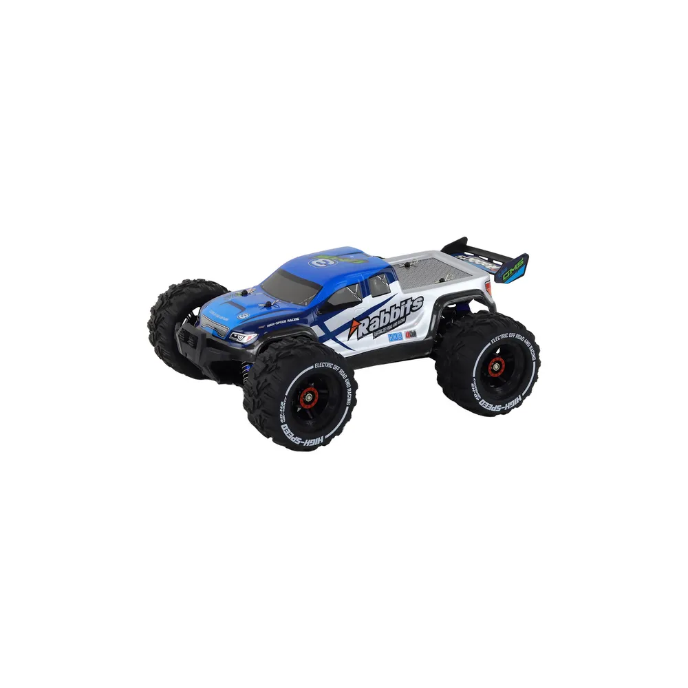 Nuotoliniu būdu valdomas RC automobilis Rabbits 4 ratų pavara 2.4G, mėlynas