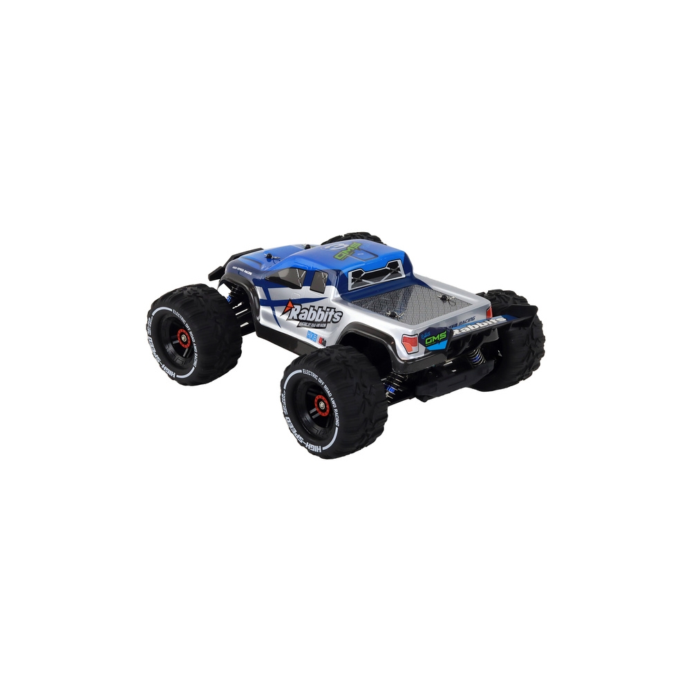 Nuotoliniu būdu valdomas RC automobilis Rabbits 4 ratų pavara 2.4G, mėlynas