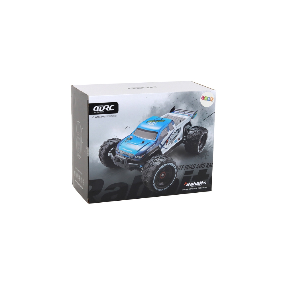 Nuotoliniu būdu valdomas RC automobilis 4 ratų pavara 2.4G, mėlynas