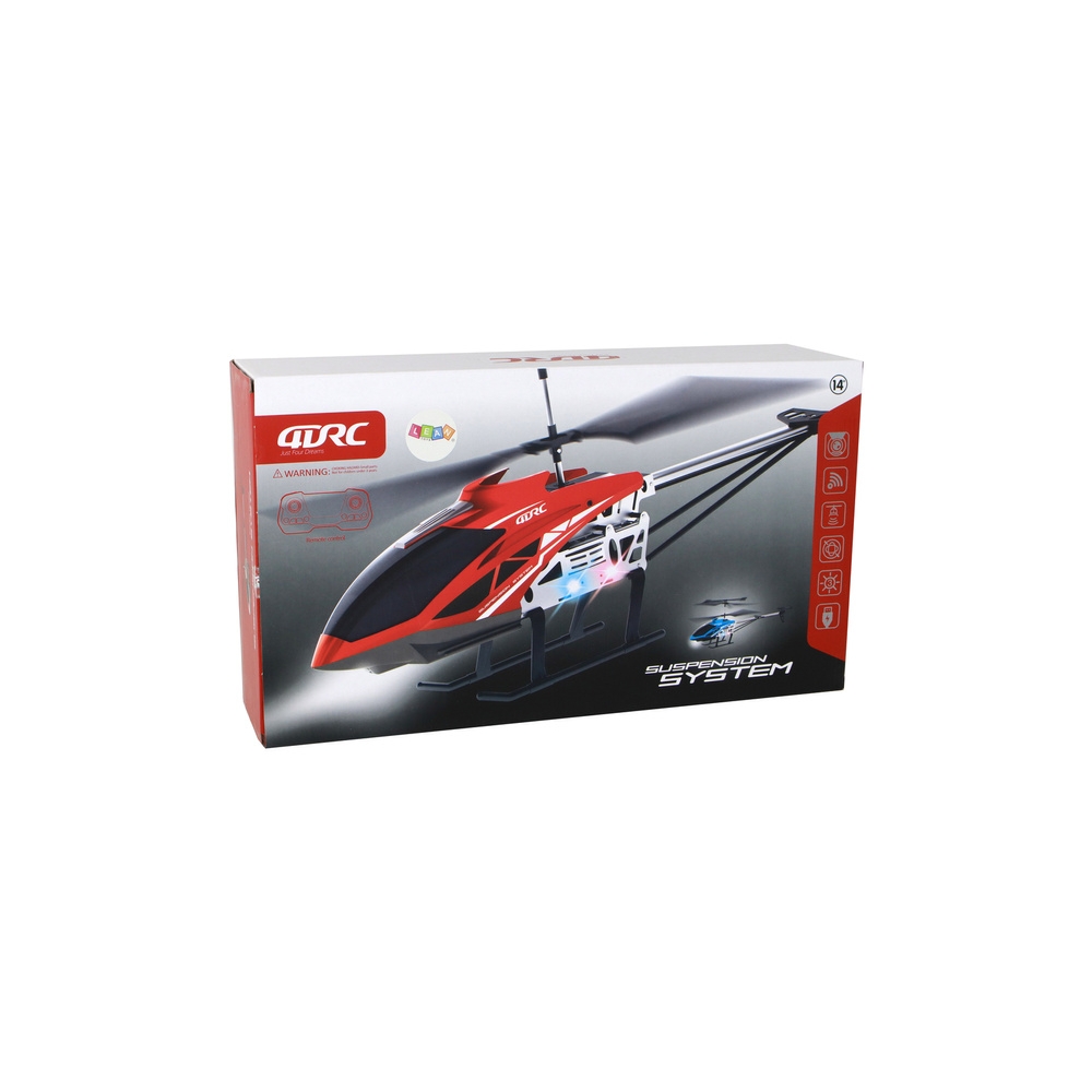 Helikopter RC Śmigłowiec Zdalnie Sterowany Na Pilot 70 cm Czerwony