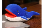 Plush Mascot Blue Whale Puppet 30 cm