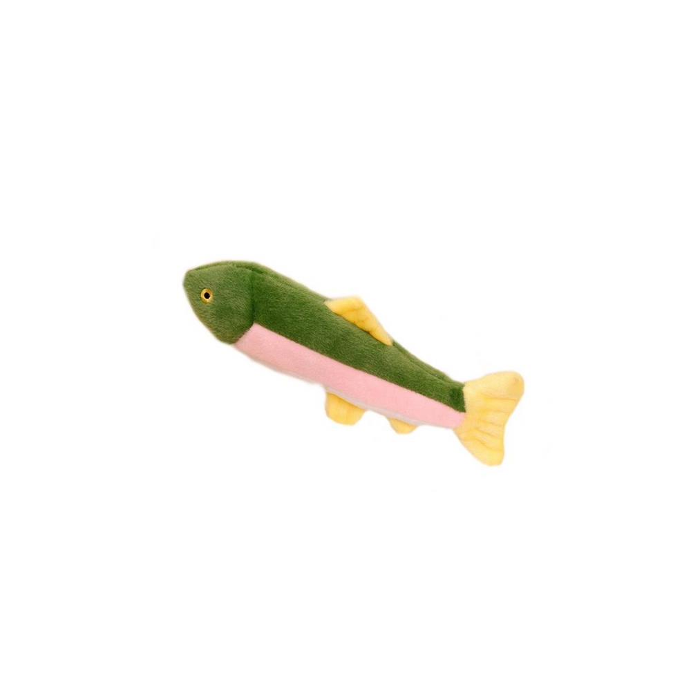 Pliušinė žuvelė su squeaker Spalvingas talismanas 30cm
