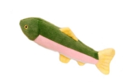 Pliušinė žuvelė su squeaker Spalvingas talismanas 30cm