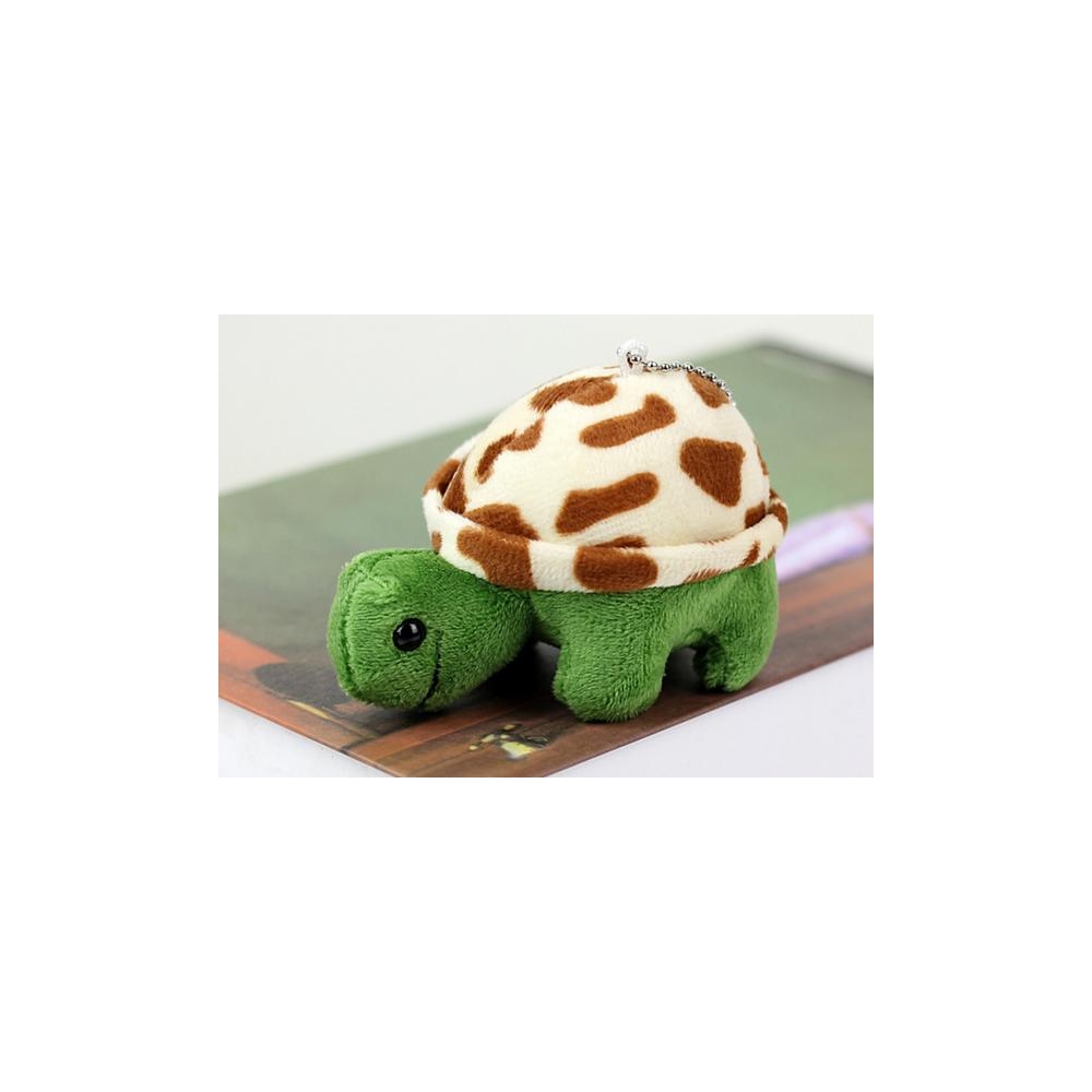 Pluszowy Żółw 10 cm Brązowy Maskotka Breloczek