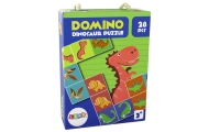 Logic Game Double-Sided Puzzle Dominoes Dinosaurs 10cm x 5cm 28 Pieces.