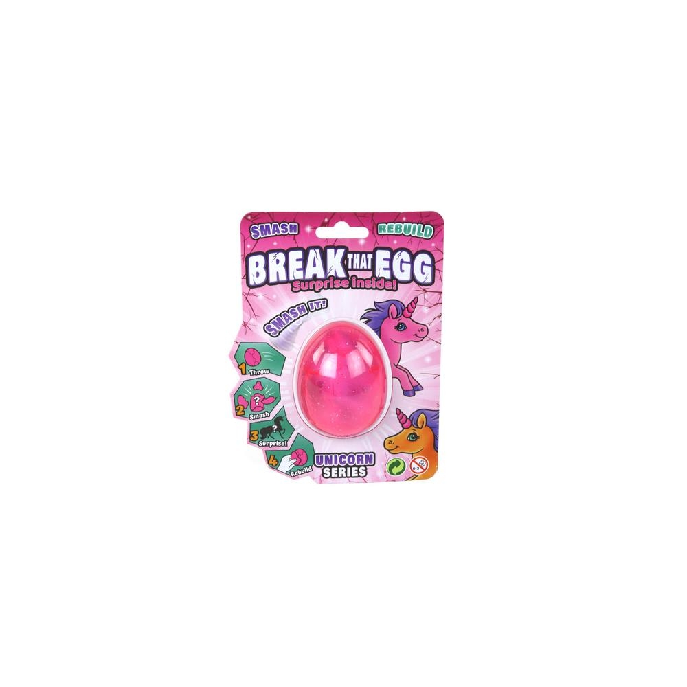 Krekingo magijos vienaragio kiaušinis rožinis 6cm