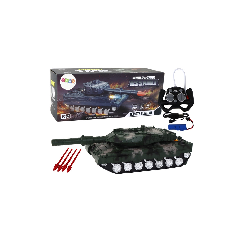 RC nuotoliniu būdu valdomas tankas Green Moro-Žaislai, Auto ir transporto žaislai, Tankai-e-vaikas