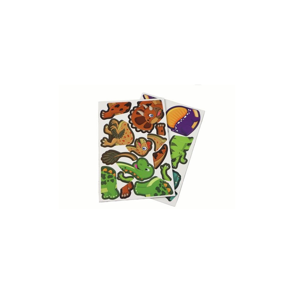 Magnetinių dėlionių rinkinys su dinozaurų motyvais-Žaislai, Dėlionės, Magnetinės dėlionės-e-vaikas
