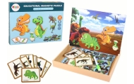 Edukacinis magnetinių dėlionių rinkinys su dinozaurais