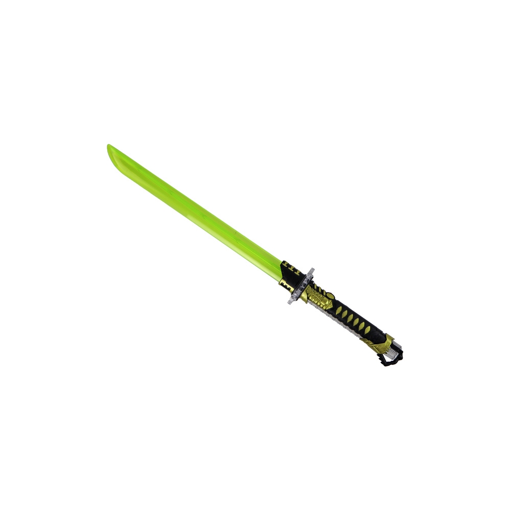 Glowing Samurai Sword Yellow Battle Weapon