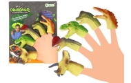Guminės sensorinės pirštų lėlės Dinozaurai